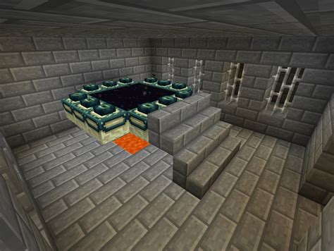 May 8, 2014 Jeb posts another image of a stronghold, this time within the End Portal Room. . Minecraft stronghold depth